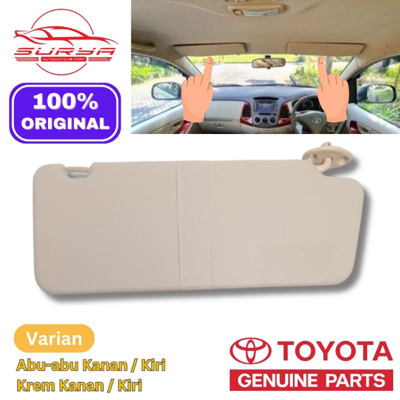 Sun Visor Toyota Innova 2005-2015 Abu-Abu/Cream