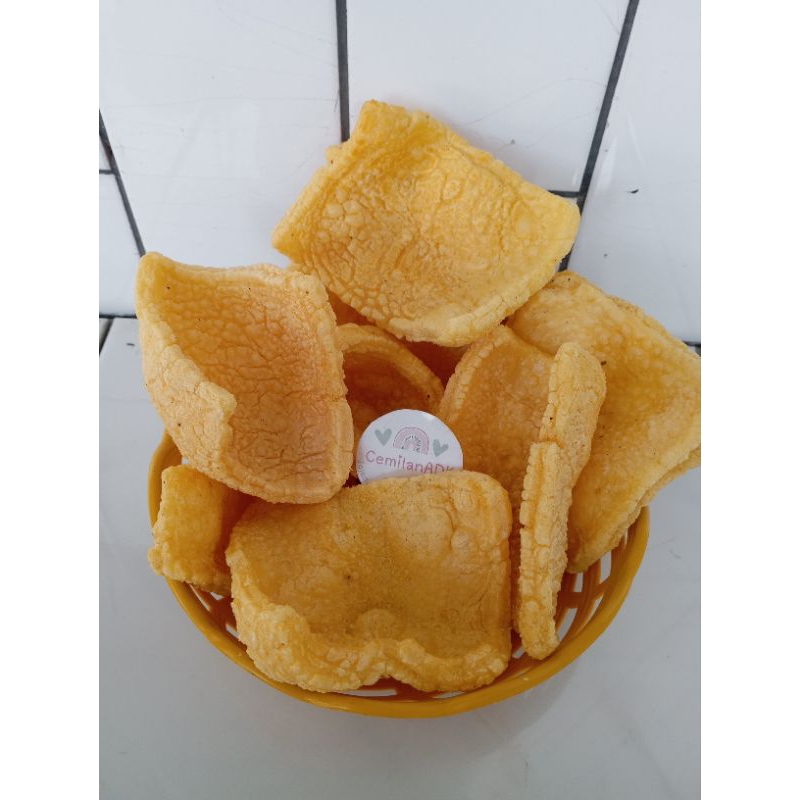 

kerupuk rambak kotak 250gram/krupuk sudah digoreng enak gurih renyah