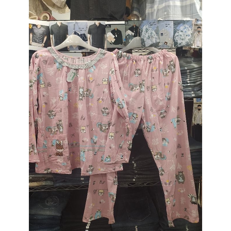 Baju tidur Yumico Lengan panjang celana panjang freesize