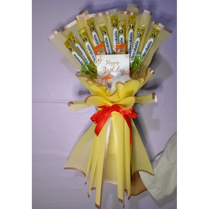 

Bouquet chocholatos || bouquet ulang tahun || cocok nih buat temen/bestie ulang tahun