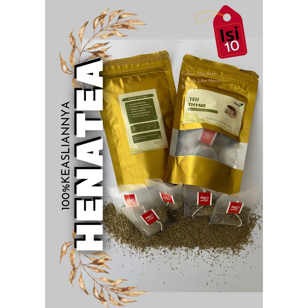 

TEH THYME - 100% ASLI - hena by tambi tea-minuman kesehatan alami (PREMIUM) QUALITY .