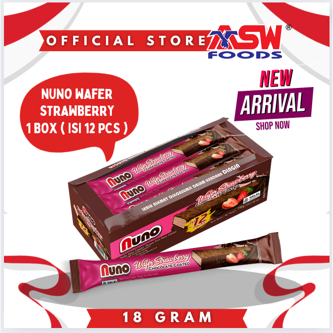 

NUNO WAFER STRAWBERRY - ISI 12 PCS ( BOX )