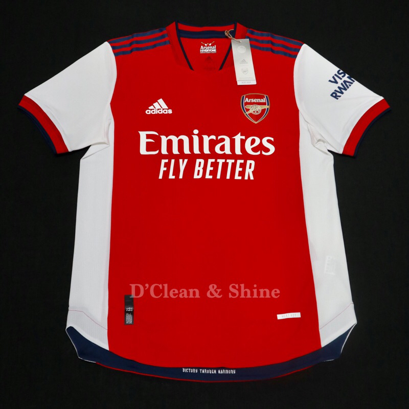 Jersey Original Arsenal Home 2021/2022 Adidas Authentic Heat Rdy