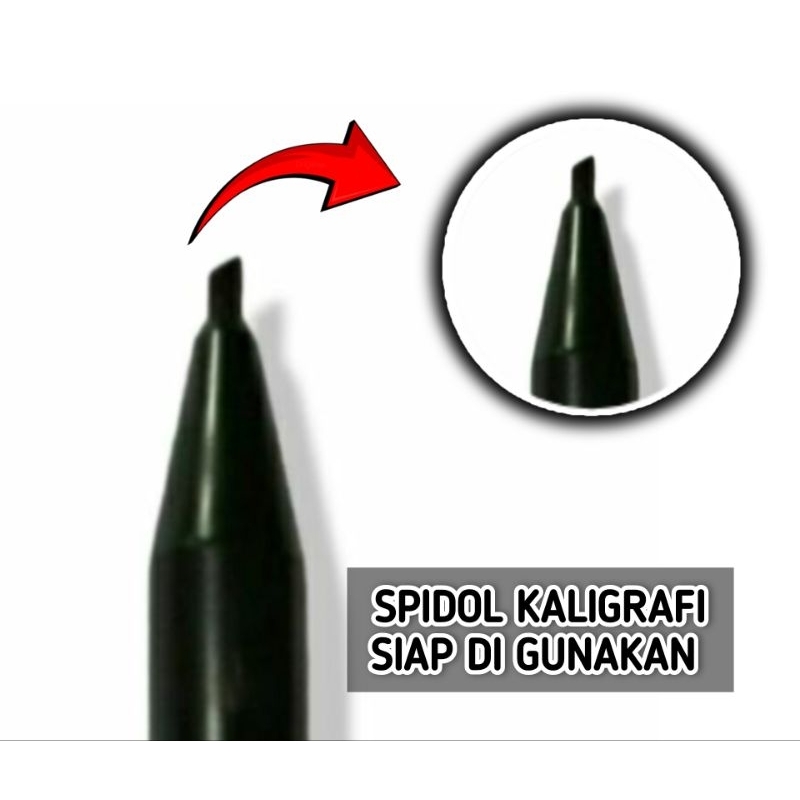 

spidol kaligrafi sudah di raut / di potong,siap di gunakan