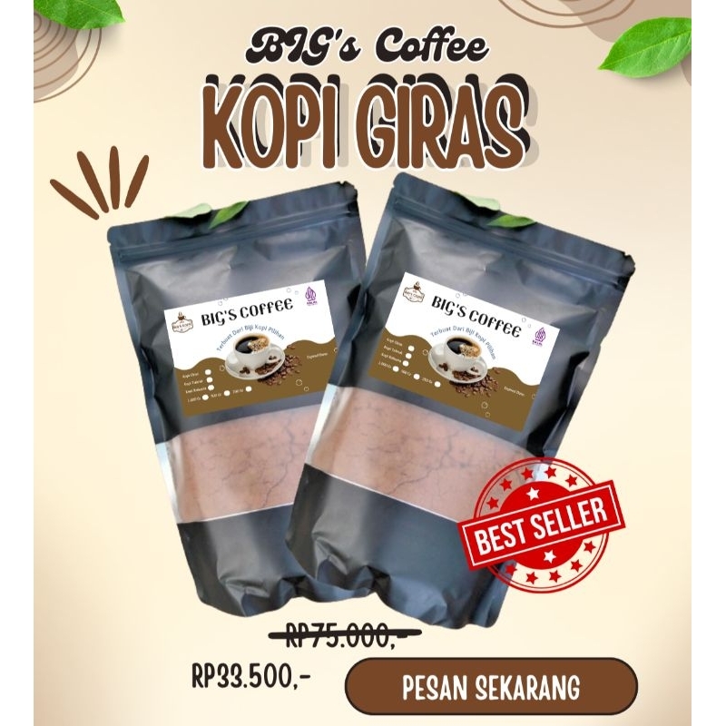 

Kopi Bubuk Giras Berat 500 Gram Nikmat