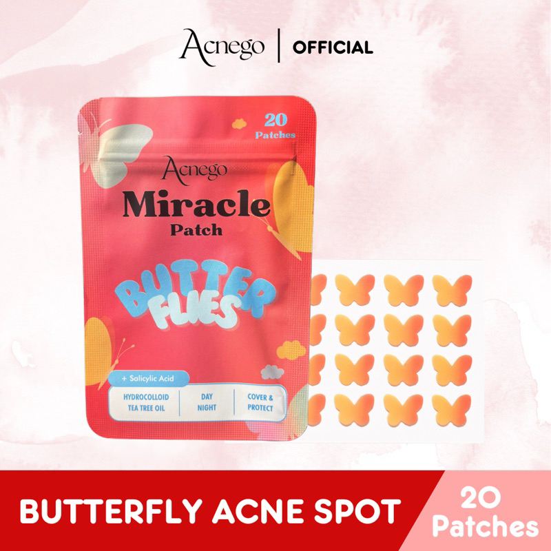 ACNEGO MIRACLE Pimple Patch Butterflies Series - Hydrocolloid Kupu-Kupu Obat Jerawat
