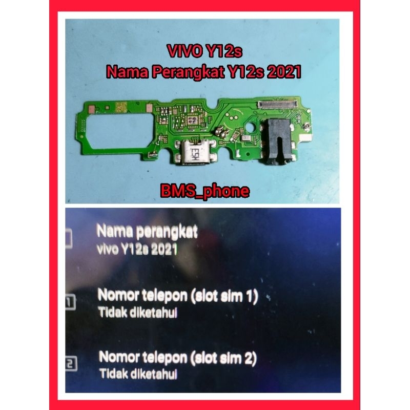 Konektor Cas Papan Konektor Cas Mic Vivo Y12s 2021