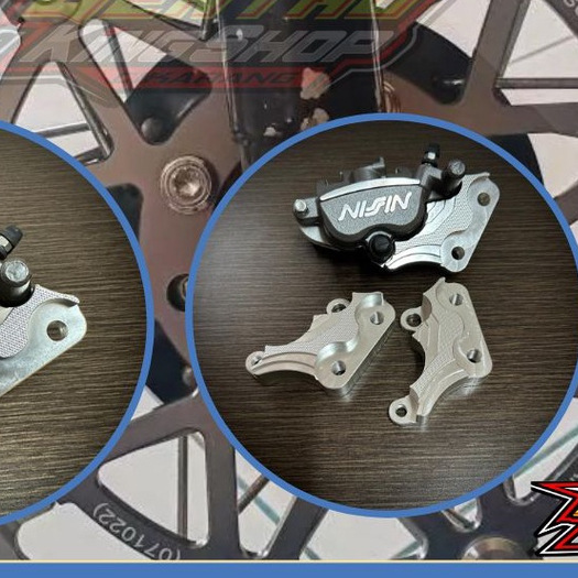 BREKET BRIKET CNC KALIPER NISSIN 2P RX KING LAMA/OLD RX SPESIAL