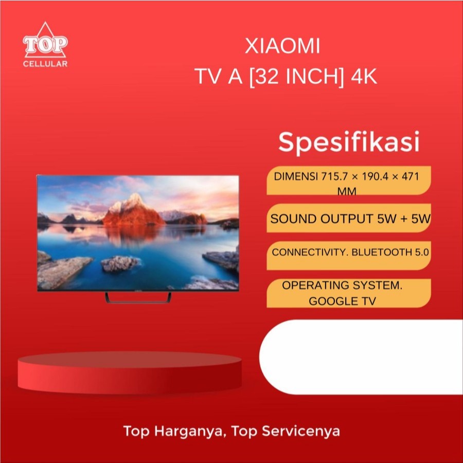 XIAOMI TV A [32 inch] 4K / GARANSI RESMI