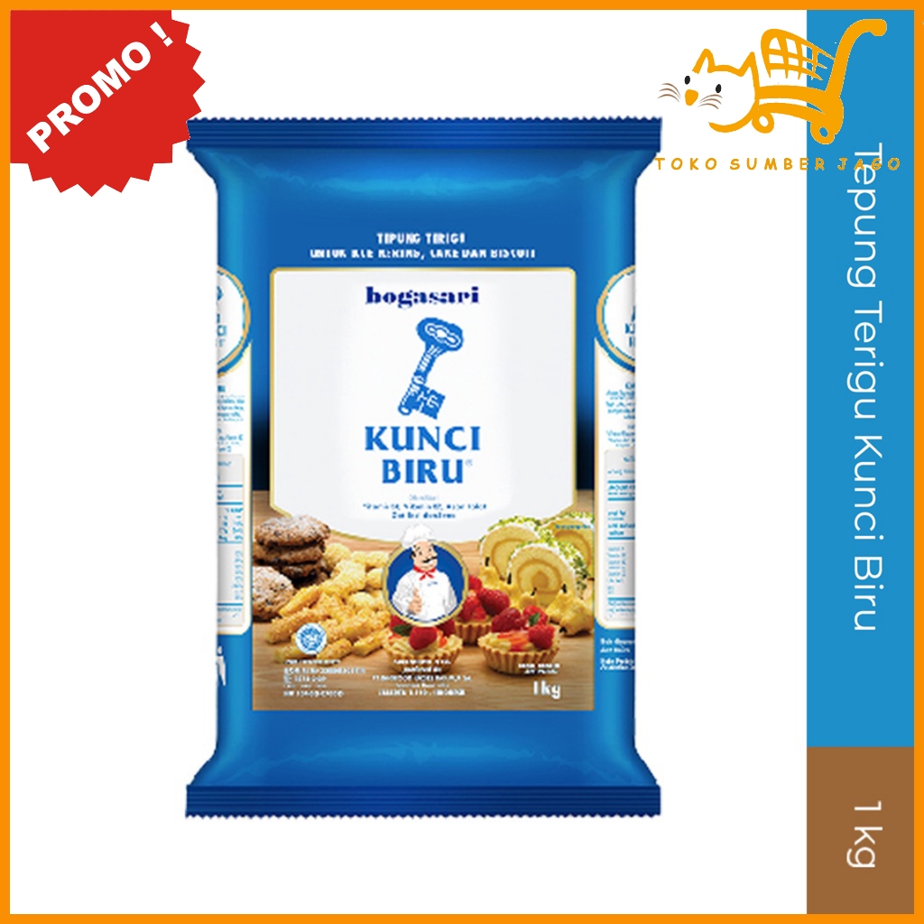 

Tepung Terigu Kunci Biru Premium 1kg