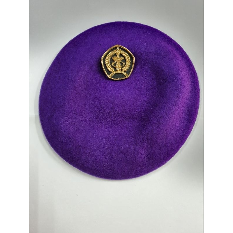 Emblem Dan Baret Camel Menwa  | Baret Camel Army | Topi Baret Unta Merah | Emblem Baret Camel