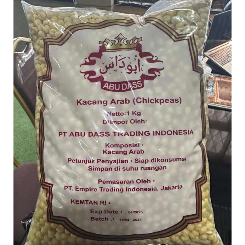 

Kacang Arab Chickpea Abu Dass 1kg