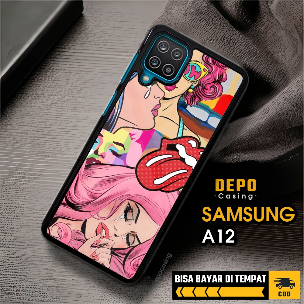 Case Samsung A12 Casing Samsung A12 Casing Depo Casing [GIRL] Case Glossy Case Aesthetic Custom Case