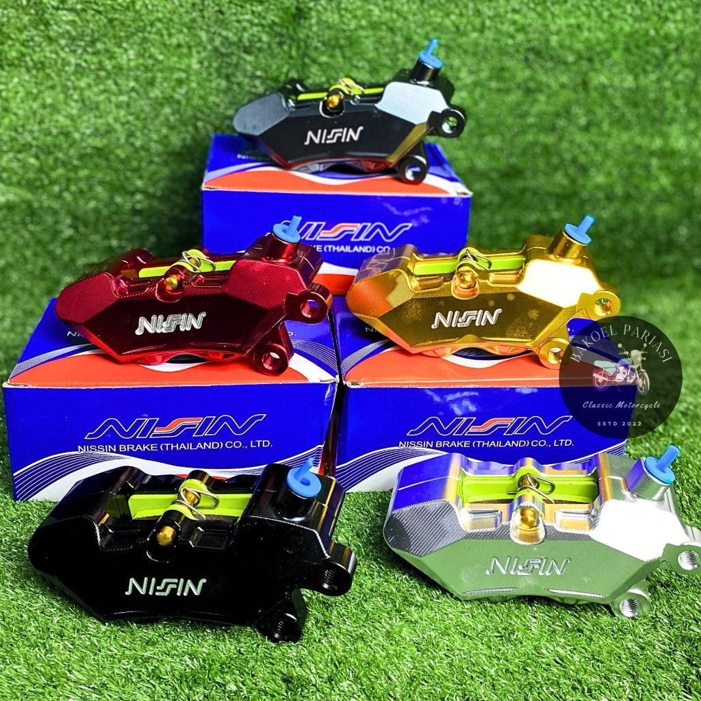 KALIPER CNC 4 PISTON MODEL RCB CALIPER AXIAL KANAN CNC CB GL MP TIGER RX KING TIREV UNIVERSAL IMPORT