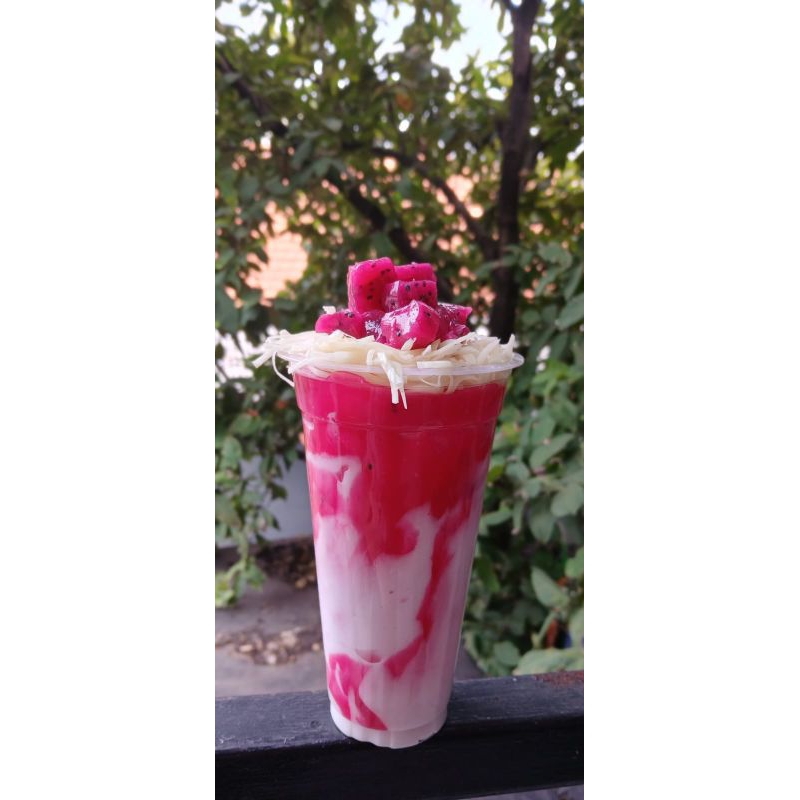 replika smooties, replika jus buah naga, pajangan