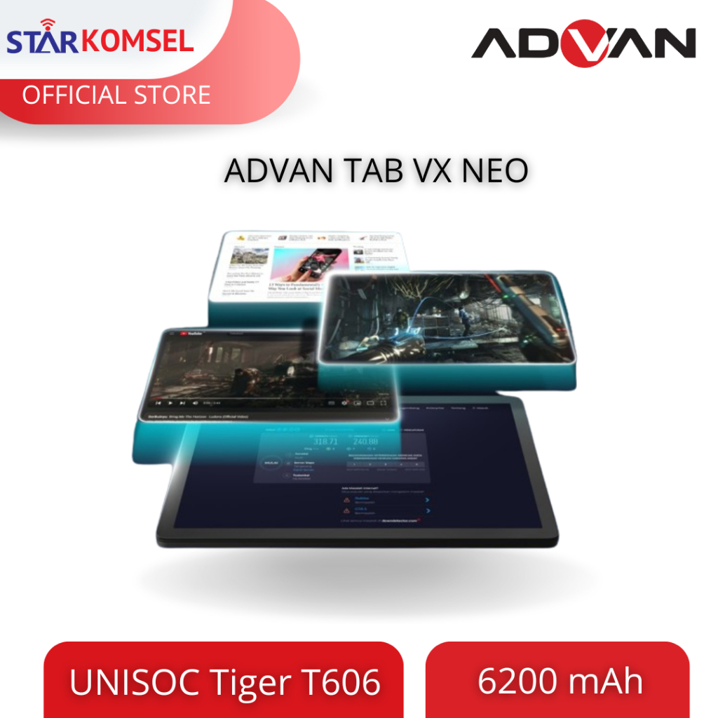 TABLET ADVAN TAB VX NEO 4/128 GARANSI RESMI ADVAN INDONESIA