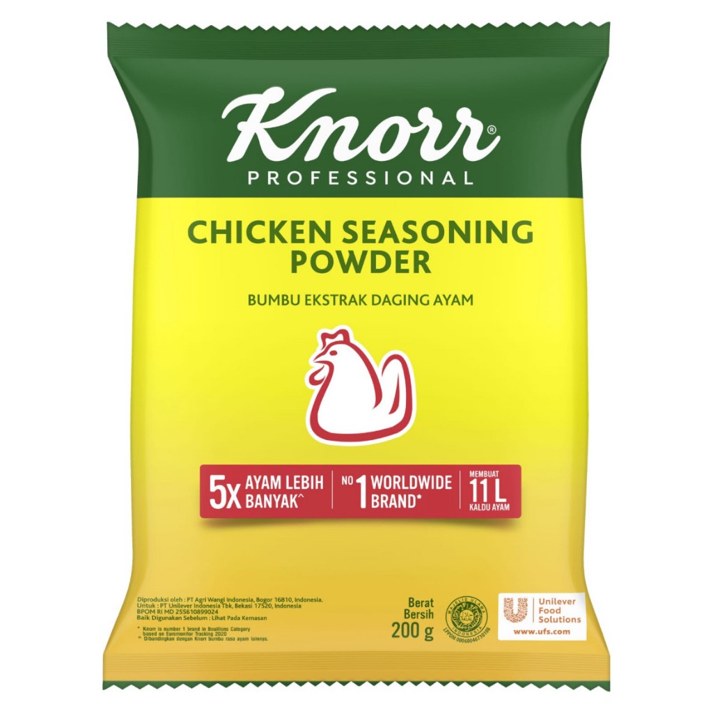 

KNORR CHICKEN POWDER 200G BFLY - KNORR CHICKEN POWDER 18X200G BFLY