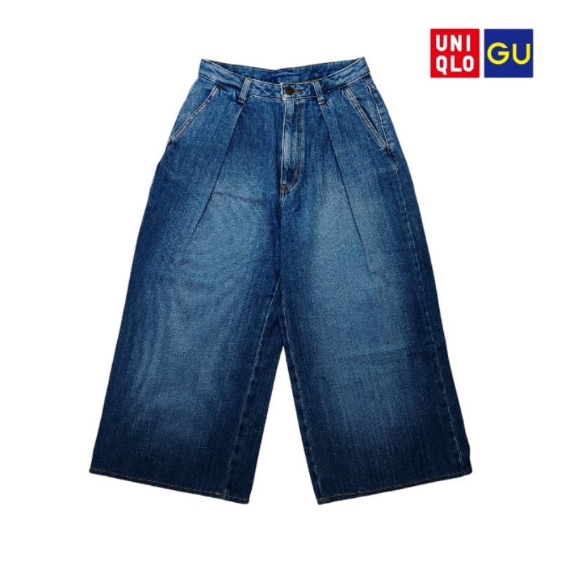 Jeans short jorts baggy Y2K GU Uniqlo not jnco