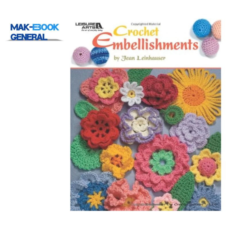 Buku Crochet Embellishments ( warna )