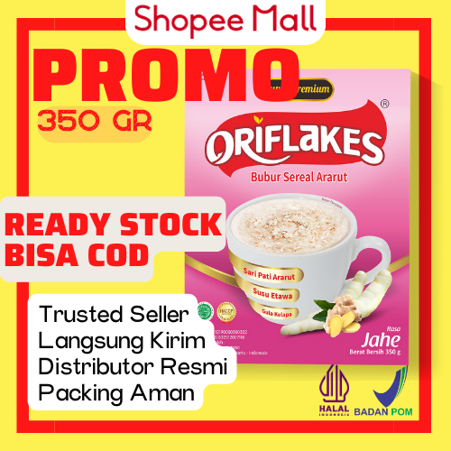 

ORIFLAKES - Sereal Umbi Garut - Sereal Maag Asam Lambung Gastro Susu Ettawa 350 gr