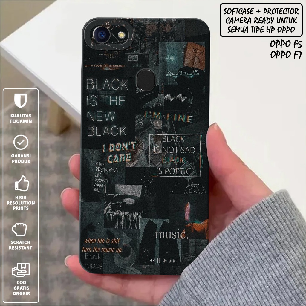 CASE OPPO F5 F5 YOUTH - Casing Hp Oppo F5 F5 Youth - Softcase Oppo F5 Motif (AESTHETIC) Case Pro Cam