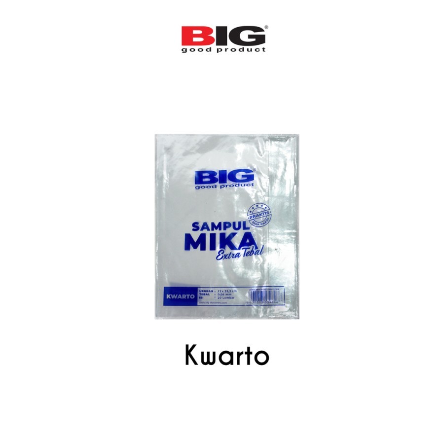 

Sampul Buku Mika Transparant BIG Kwarto