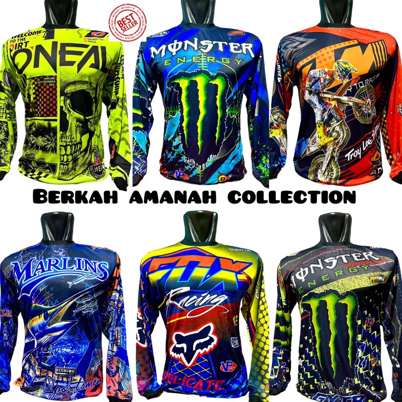 KODE T22U Baju balap dewasa atasan balap dewasa baju trail motorcross baju balap motor atasan trail 