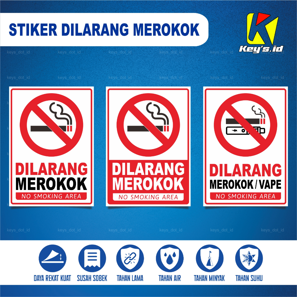 

STIKER DILARANG MEROKOK, STICKER NO SMOKING, STIKER HIMBAUAN, STIKER PERINGATAN, STIKER SIGN