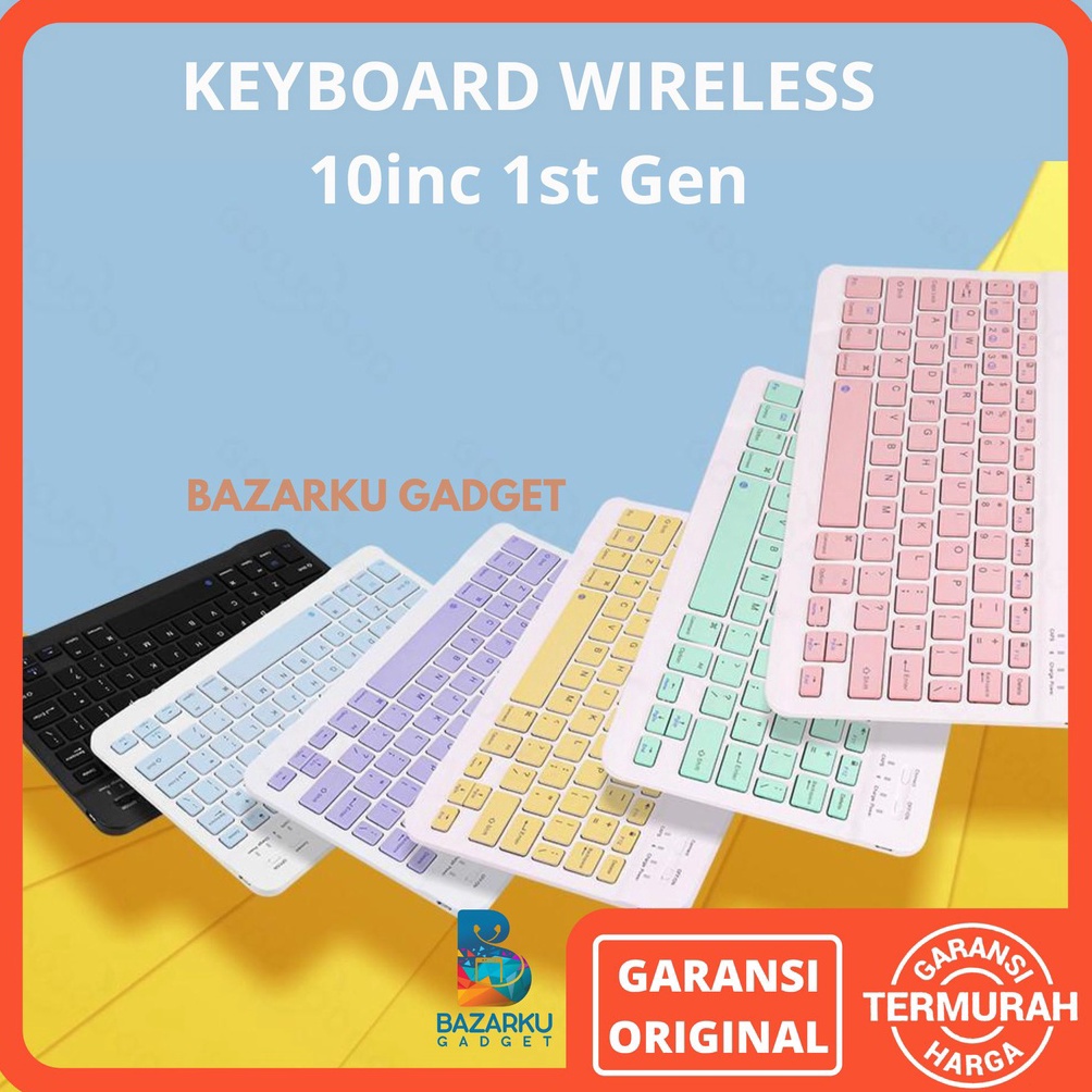 Keyboard Slim Thin 1 for Windows Android iOS PC Keyboard Portable Mini Keyboard Wireless Keyboard Bl