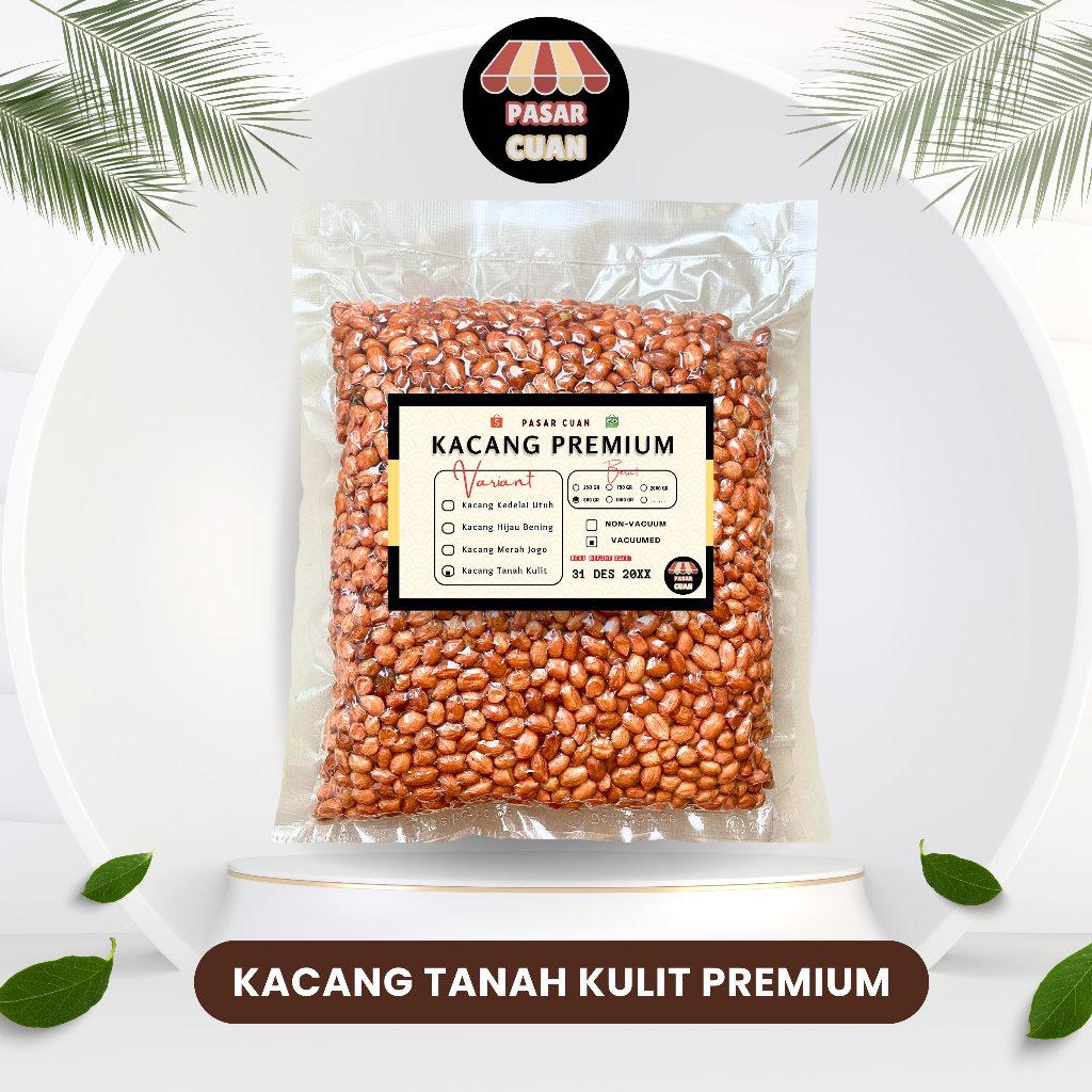 

Kacang Tanah Kulit Asli Tuban Super Premium Vakum - Groundnut