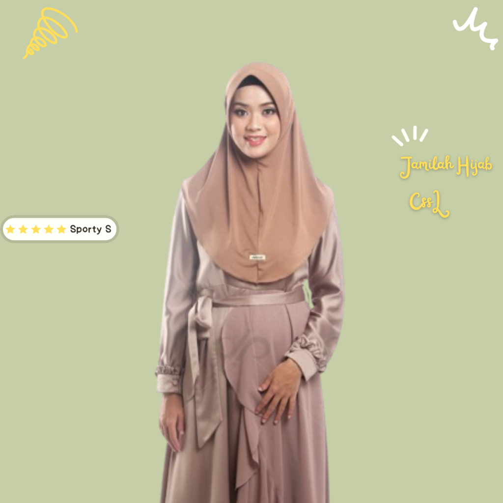 100 RIBU DAPAT 5 HIJAB | CS S JAMILAH HIJAB JILBAB SIMPLE SPORTY NUTUP DADA