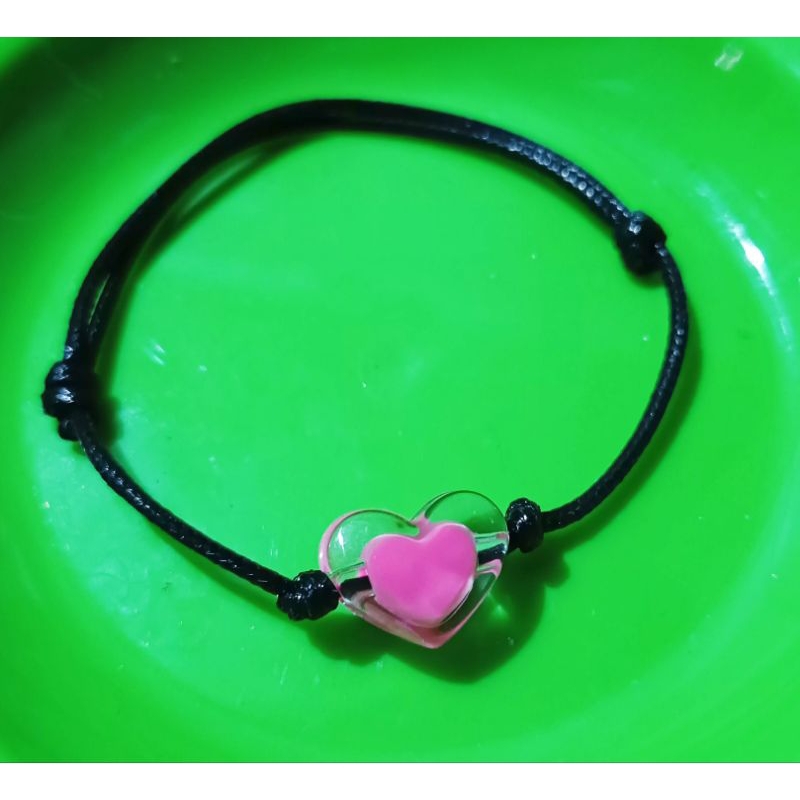GELANG HITAM POLOS (BANDUL HATI)
