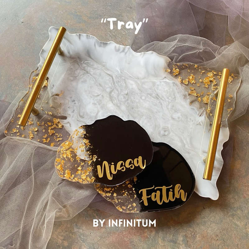 Resin Tray | Tatakan Resin | Tray Marble