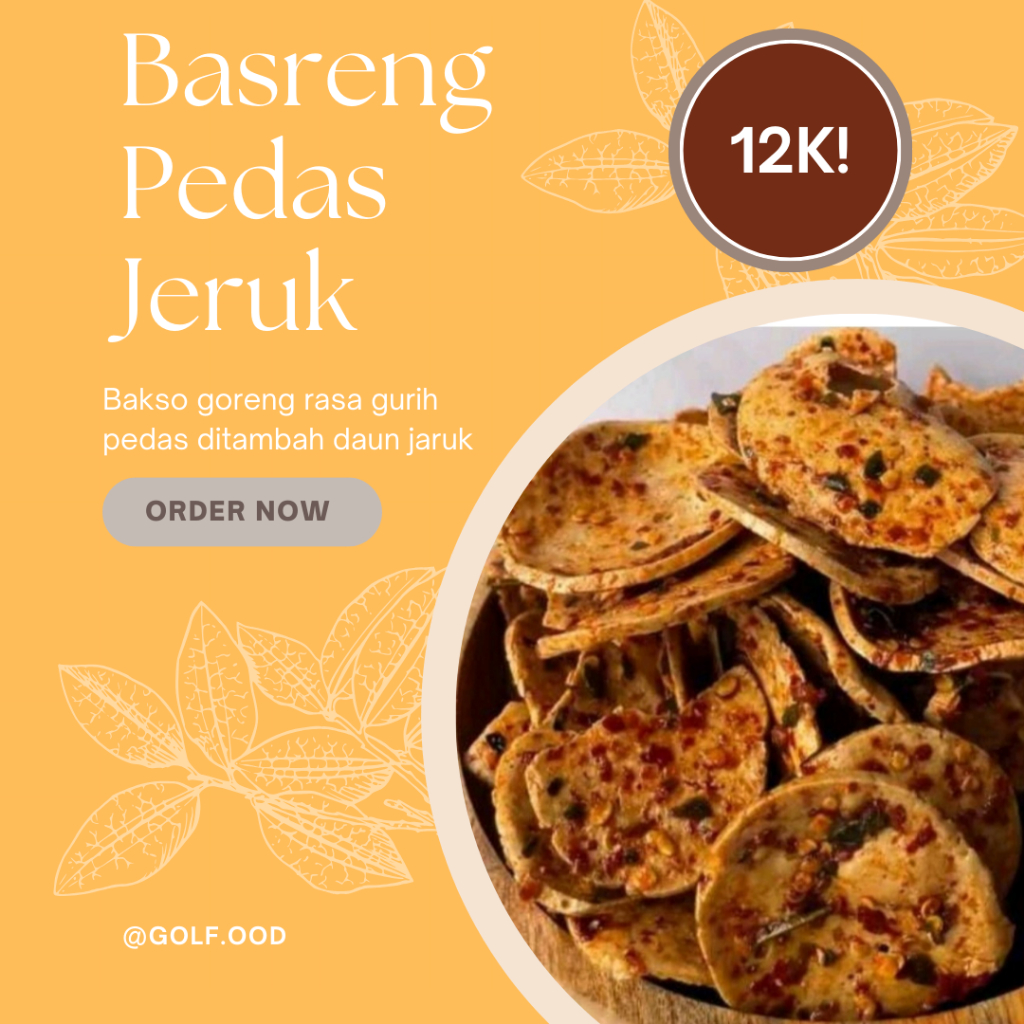 

Kripik Bareng 100gr - Pedas Daun Jeruk