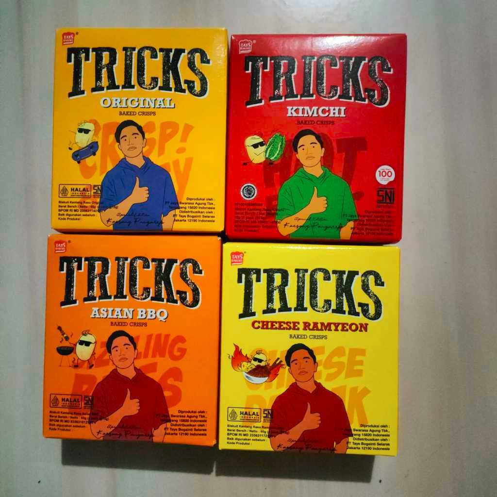 

TRICKS baked crips potato 60gr /(4 sachet x 12gram)