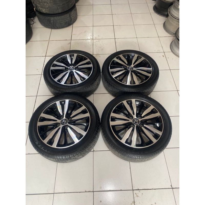 VELG MOBIL BEKAS OEM JAZZ RS R16 PCD 4X100 PLUS BAN 185 55 R16