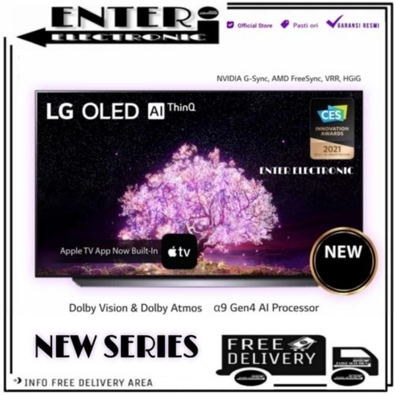 LG OLED77C1PTB - OLED TV 77 INCH 4K DOLBYVISION ATMOS OLED77C1 77C1PTB