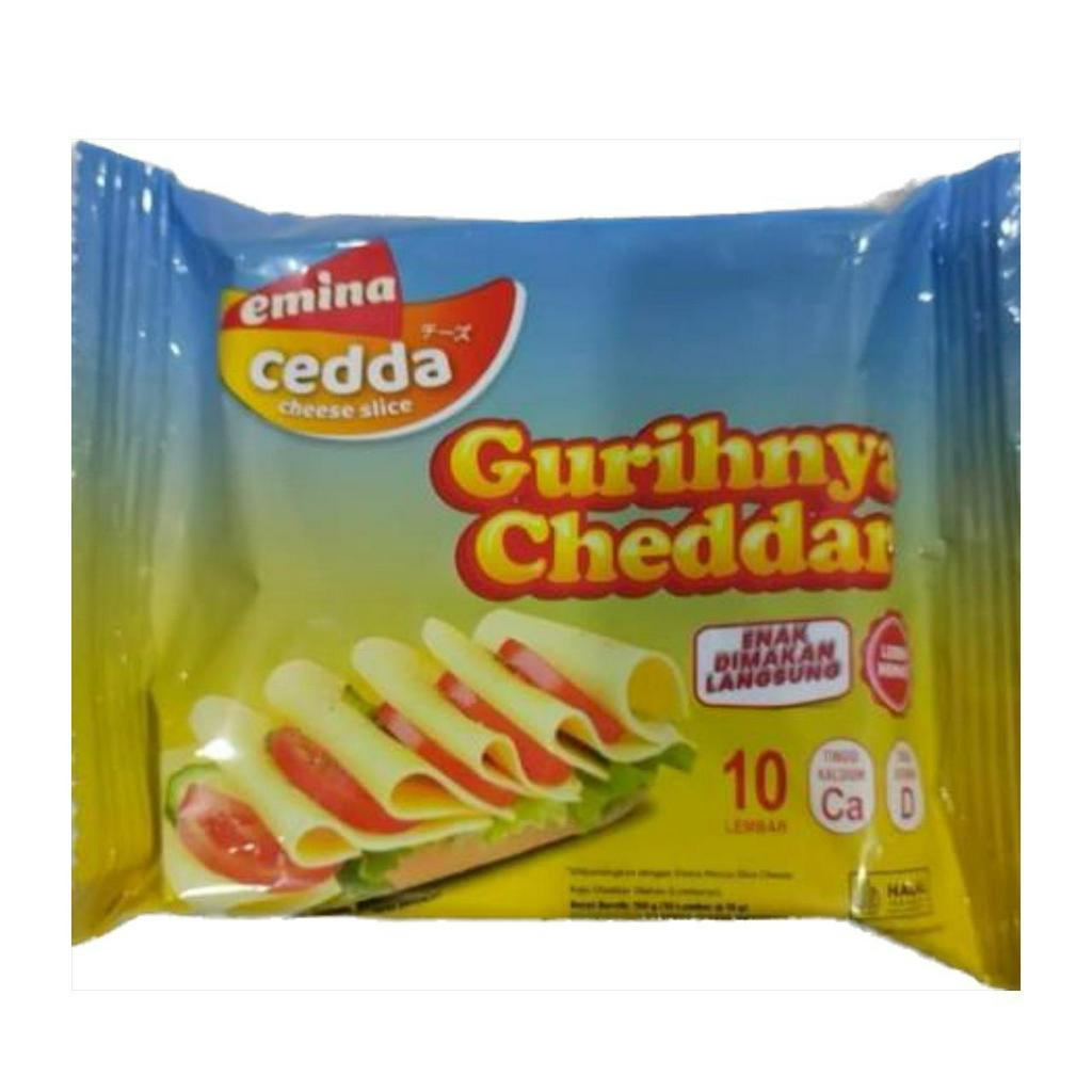 

Keju Emina Cheddar Slice Lembaran Isi 10 pcs 150 Gram