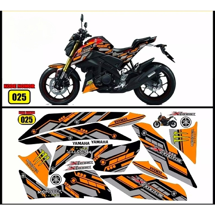 Striping Stiker Yamaha Xabre Decal Stiker Variasi Yamaha XABRE