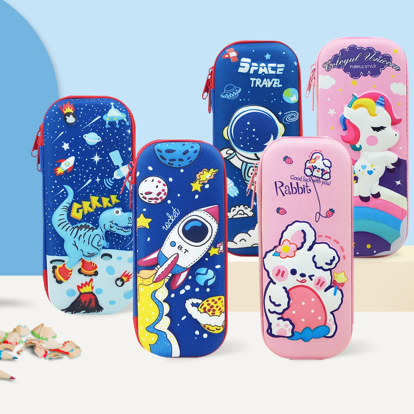 

COD Tempat Pensil Anak 3D Motif Timbul Karakter Waterproof Kotak Pensil Hardcase Kecil Slim Venhs