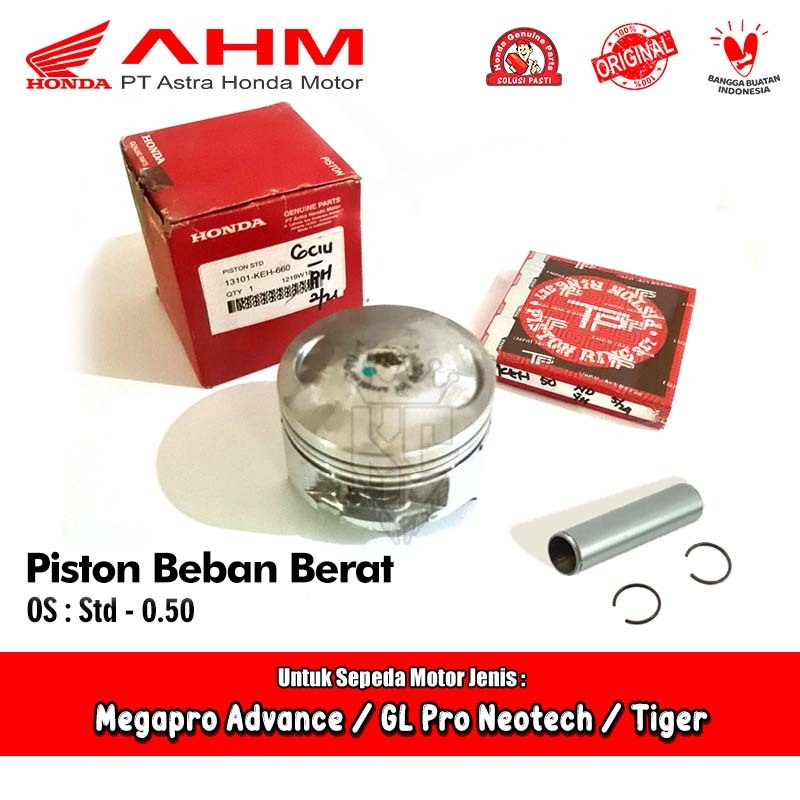 Piston Ring Seher Beban Berat KEH KCJ Honda Megapro Advance GL Pro Neotech Tiger 2000 Revo AHM TP