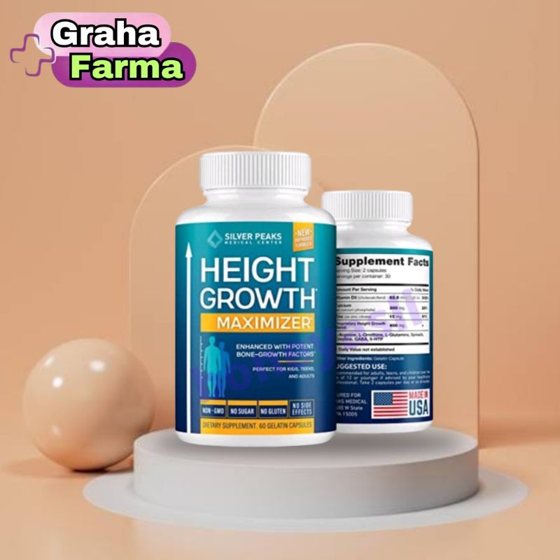 Terbaik HEIGHT GROWTH MAXIMIZER ASLI 100% OBAT PENINGGI BADAN HERBAL SUPER GROW UP ASLI - HEIGTH GRO