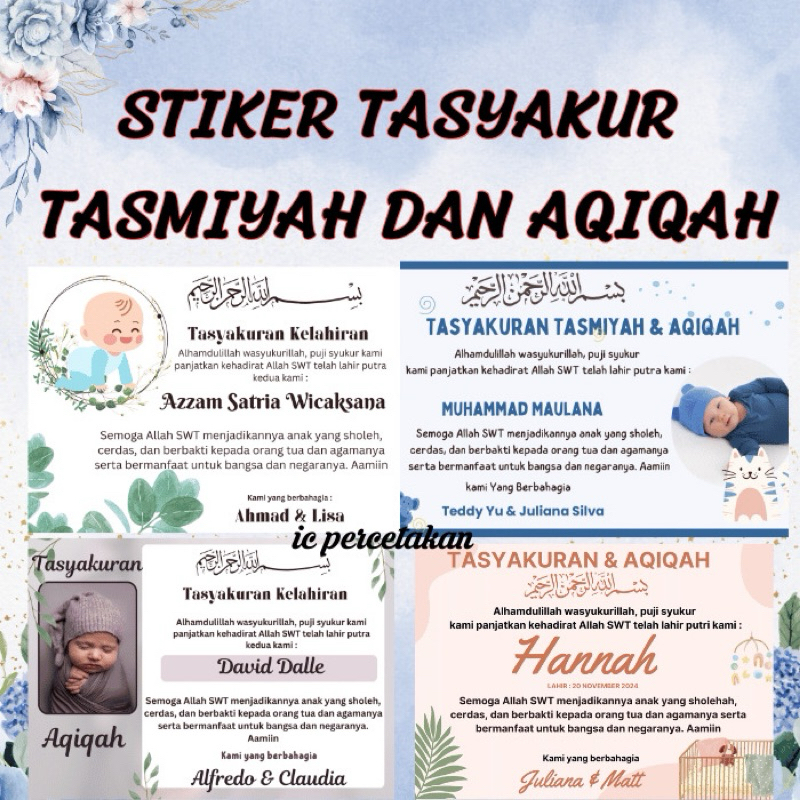 

STIKER TASYAKURAN AQIQAH UNTUK NASI KOTAK