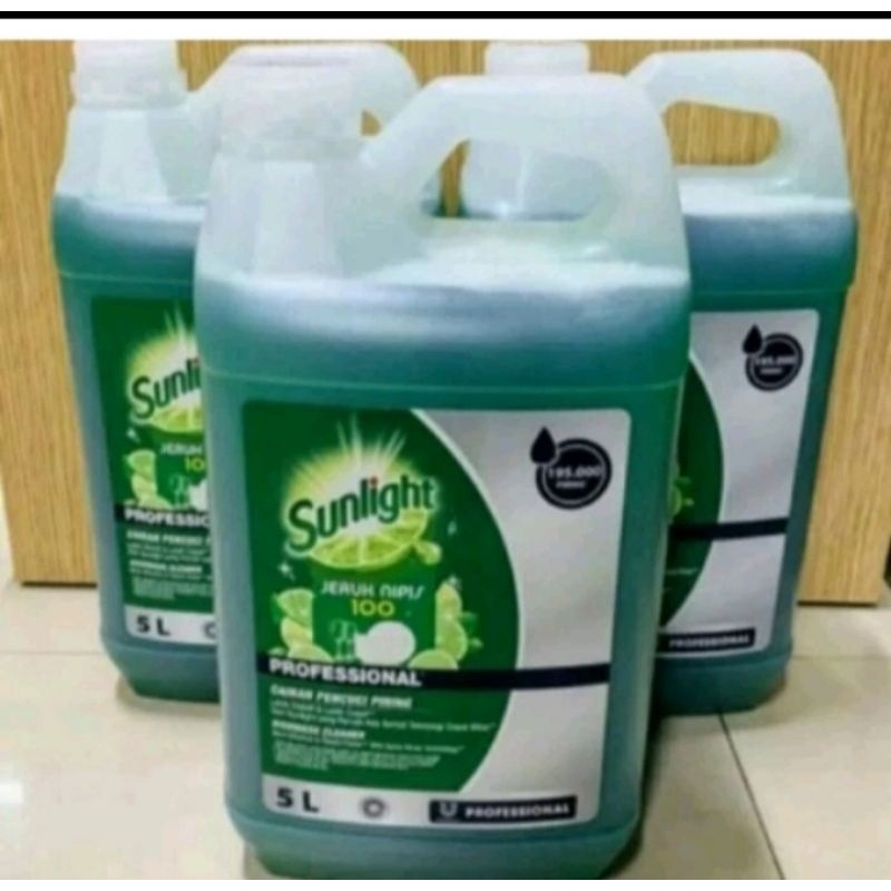 Sunlight terbaru kemasan 5 liter. (asli produk unilever)