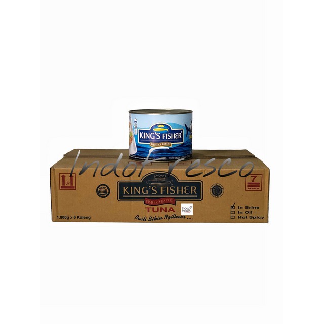 

King's Fisher Tuna in Brine- Tuna Kaleng 1800g- 1Dus GOSEND GRAB