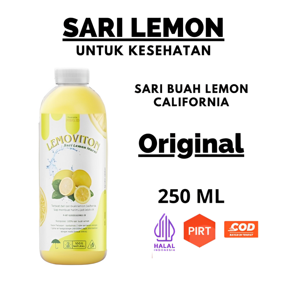

SAR LEMON MURNI ASLI 100% BUAT DIET 250 ML PREMIUM ORGANIK ORIGINAL