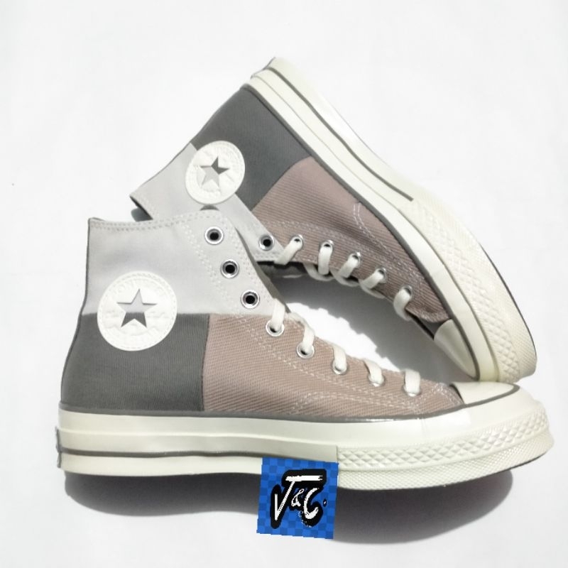 Converse Chuck 70 70s Crafted Patchwork Mix Mixed Material Twill Hi