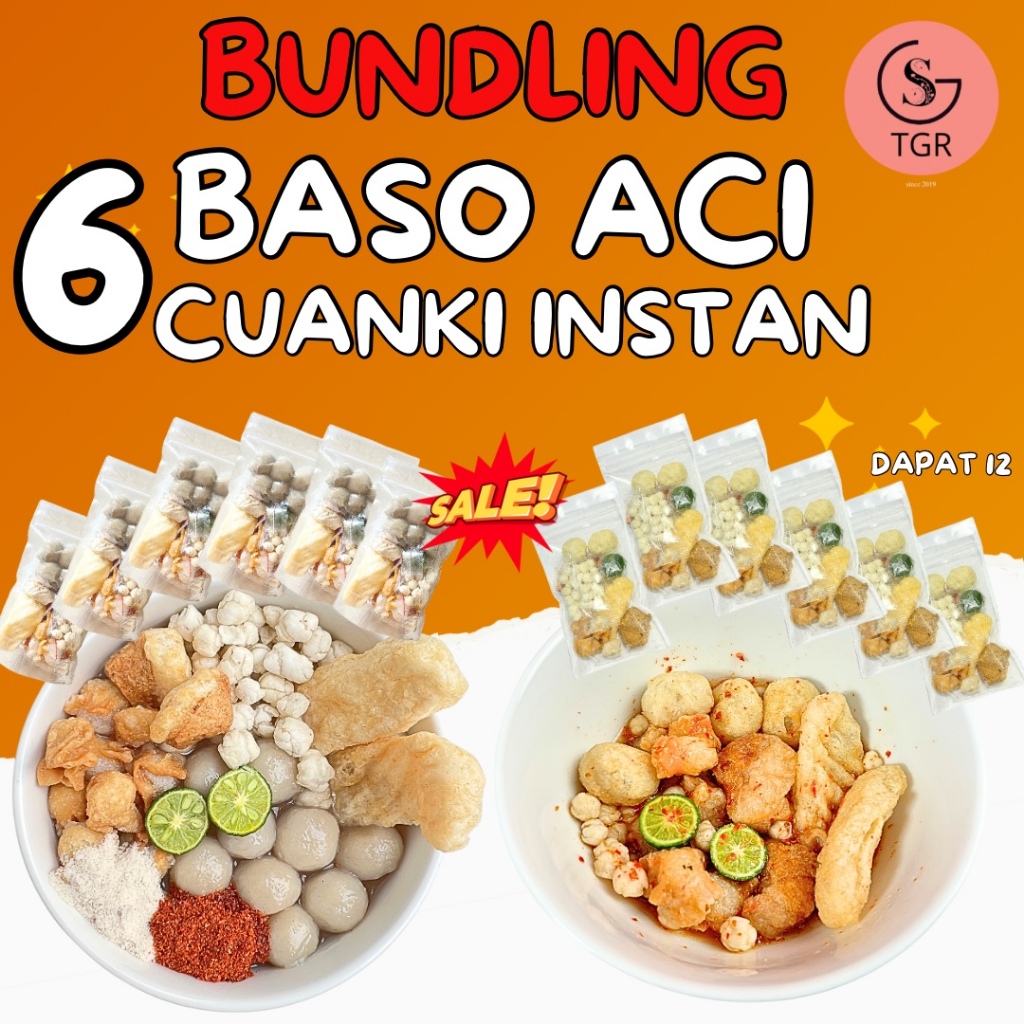 

BUNDLING BASO ACI 6 PCS MIX CUANKI INSTAN 6 PCS HOTPOT INSTAN