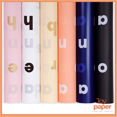 

Flower Wrapping Paper Motif Huruf Kertas Buket Bunga Cellophane Florist Kertas Kado KB6128