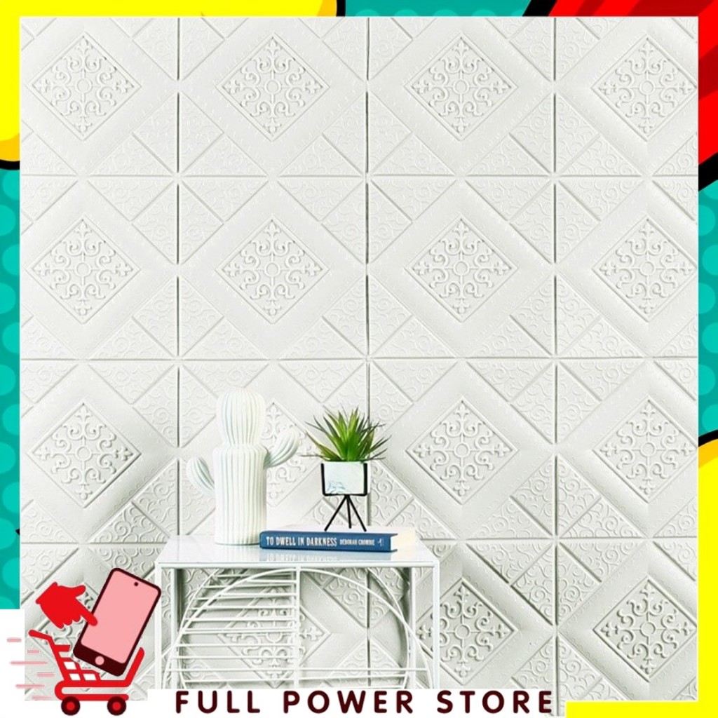 FPS - Wallpaper 3D Foam Motif Batik Sultan 70 x 70Cm Tebal 6mm Sticker Wallborder Dinding 3D Motif K